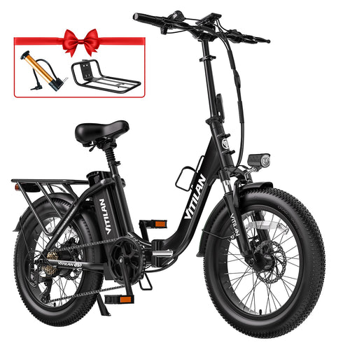 Vitilane U3 Full Suspension Foldable Fat Tire Bicicletta elettrica GARANZIA ITALIANA